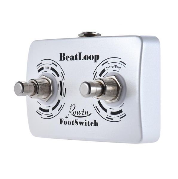 Rowin Beatloop Dual Footswitch Pedal Pedal Pedal Pedal para Rowin Beat Loop Recording Effect com 635mm Cable1091382