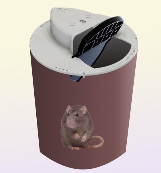 Bucket Deckel -Türstil -Mouetrap Lethal Trap für Innen im Freien Multi Catch wiederverwendbares Smart Maus Ratte Kunststoff Flip -Folie 220602GX5555498