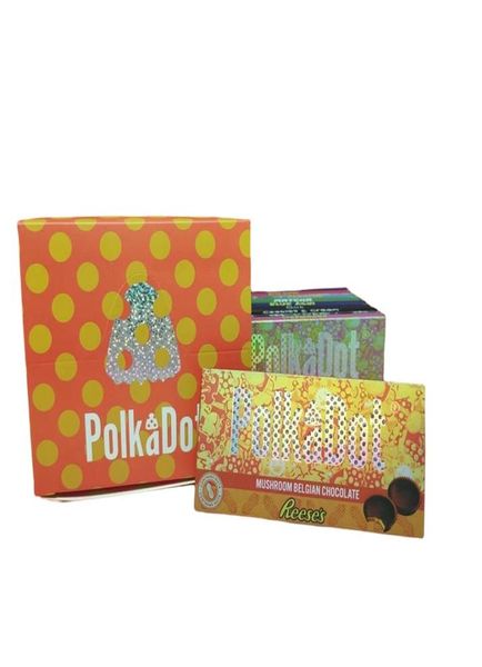 New Polkadot Schokoladen -Bar -Verpackungsboxen Pilz Belgische Schokoladenpaket Box Blau Acai Lucky Charms Dark Beeren Creme FRUI1976319