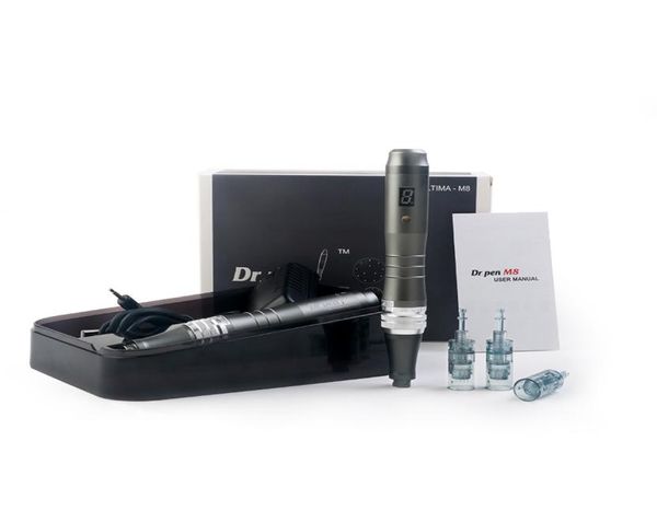 Dr Pen M8 Profissional sem fio Dermapen Roller Projeto de carimbo elétrico Microneedling Para face Skin Care8244639