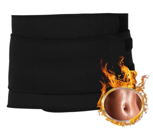 Cintura più sottile in vita La parte bassa della schiena e lombare di supporto in vita con fila più sottile addestratore addominale Body cinghia shaper uomo nero264y1450218