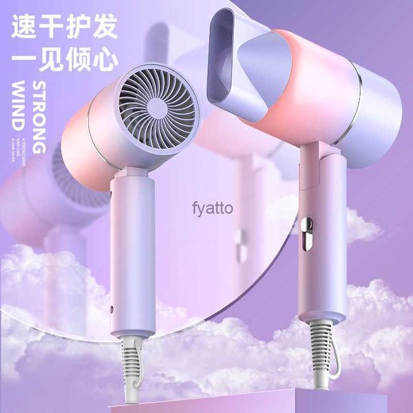 Electric Hair Dryer Internet Celebrity Vendita a caldo pieghevole e portatile Dormitory Assiccante per capelli regolabile per protezione Regalo di asciugatura rapida H240412