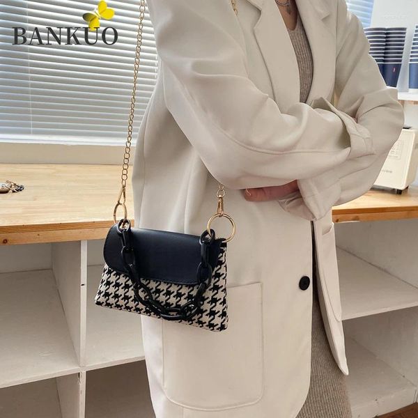 Çanta Bankuo Sıradan Pu Messenger Çanta Kadın Moda Seyahat Omuz Pazarlık Çantası Kadın Düz Renk Basit Crossbody Çantalar C274