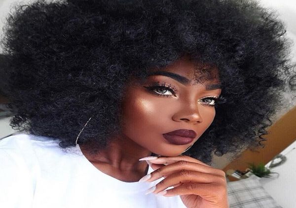 Kurze afro gekinky lockige spitzen vordere Perücken für Frauen brasilianische Remy Human Hair Perücken vorgezogen gebleichte Knoten Eifini Lace Bob9875462