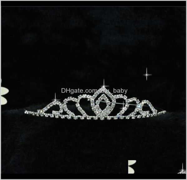 Свадебная свадебная свадебная подружка невесты Tiara Crown Girls Love Crystal Rhinestone Head ZGC7B QX50P9901937