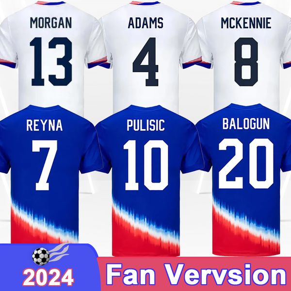 2024 United Murphy Mens Soccer Maglie Nazionale Jones Moore Morris White Sands McGlynn Luna States Away Away Shirts Football Uniforms per adulti