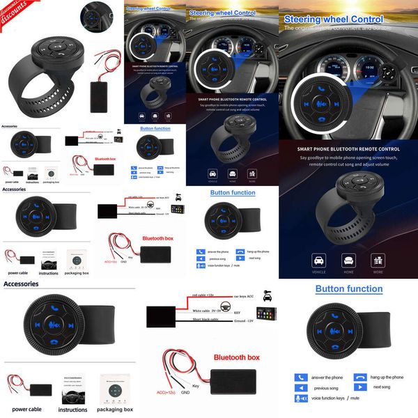 2024 2024 OUTRAS PEÇAS AUTOMÁTICAS CAR BULTERIDO BLUETOOTH BOTÃO DE CONTROLE DE VOIDO DE VENÇÃO PARA O AUTOMENTO DE NAVEIGAÇÃO DE NAVEIGAÇÃO UNIDADE DE CONTROLE REMOTO UNIVERSAL