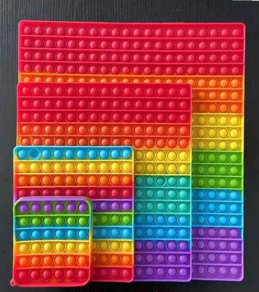 20 cm30 cm40 cm großer Pionierspielzeug Silicon Regenbogen Pus Pers Board Tiktok Sensorisches Finger Puzzle Mega Jumbo große Presse Ballspiel G61923F7514059