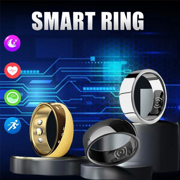 Smart Ring pode detectar exercício de saúde freqüência cardíaca oxigênio de temperatura corporal dispositivo de temperatura corporal impermeável fêmea iOS Android 240408