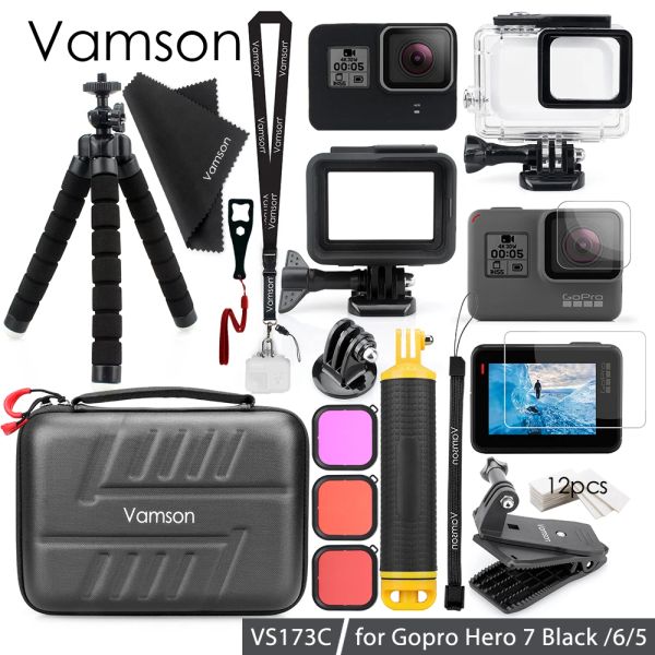 Камеры Vamson for GoPro Hero 7 Black Accessories Accessories Package из 3 моделей.