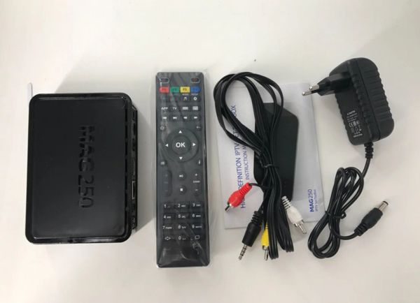 Box Dersheng Professional Mag250 TV Box Support Wi -Fi USB Connector Media Player для Linux IPTV Box