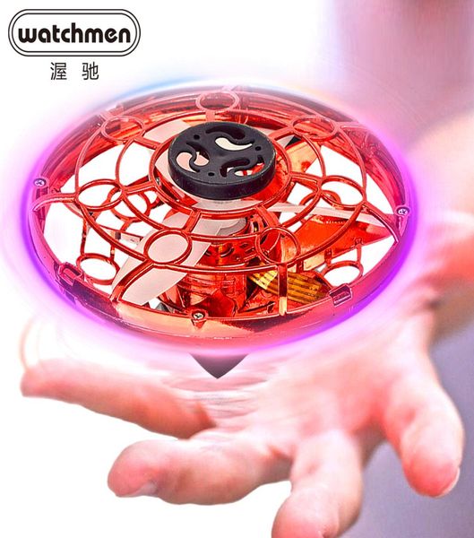 Mini Spinner Gyro Drone Mini com luzes LED Spinner Drone Gyro Flying Spinner Toys Adulto Crianças Presente LJ2009218988979