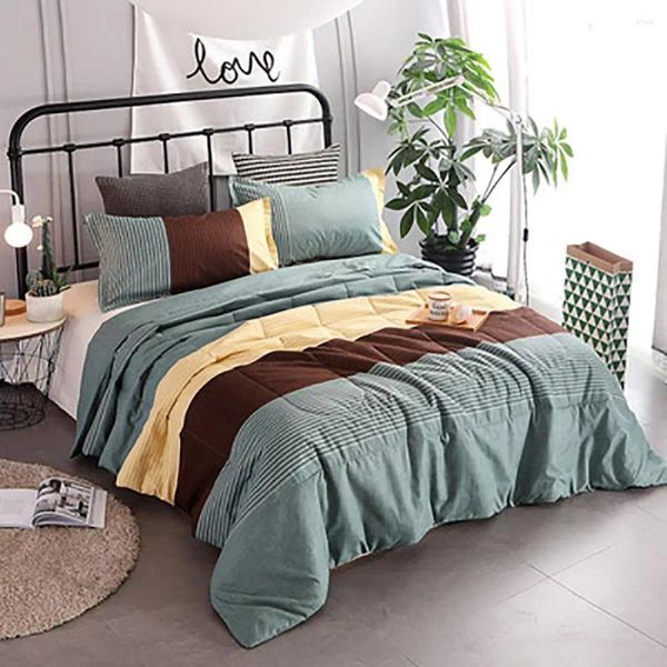 Bettwäsche Sets Sommer Cool durch Klimaanlage Dünne Quilt Kissenbezug Größe Home Textile Set Komfortable weiche