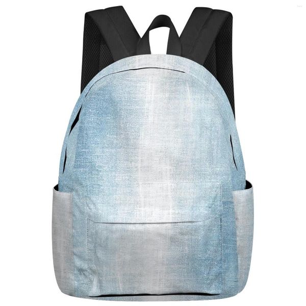 Backpack Texture Abstração Bags da escola de estudantes Laptop Custom For Men Mulheres Viagem feminina Mochila