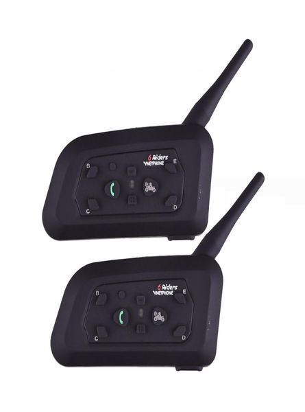 EJEAS V6 Walkie Talkie Pro Bluetooth Motorcycle Intercom Headset 6 Riders 600m Comunicator Interphone Requintado Varejo BO4553302
