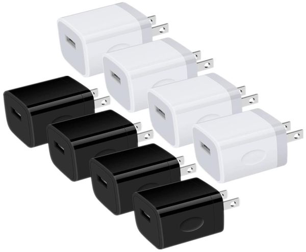 Американское настенное зарядное устройство 5V 1A Nokoko USA AC AC Home Travel Wall Chargers Adapter для iPhone 13 14 Samsung S6 S8 Примечание 10 HTC Xiaomi Phone Powe4670351