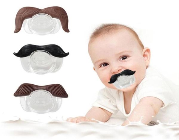 100 de qualidade segura bebê engraçado bigode de bigode infantil Soother Gentleman BPA Baby Feeding Products 8098563