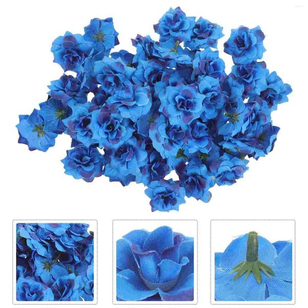 Flores decorativas 50 PCs Flor artesanal Dama de dama de honra Bohemian Hydrangea Artificial para o cemitério