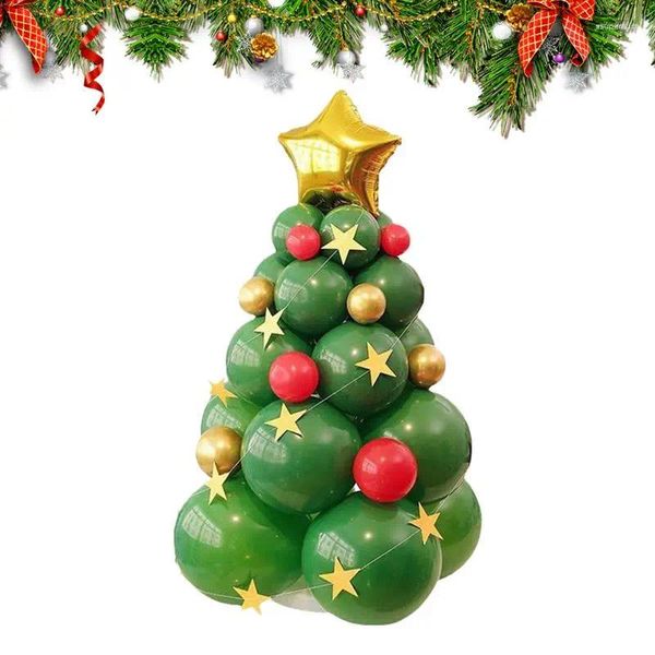 Decorazione per feste palloncini per alberi di Natale kit gonfiabile in piedi strumenti portatili in lattice set per i centri commerciali
