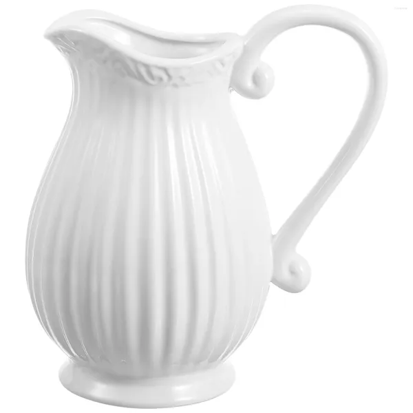 Vasen Keramik Blume Vase Krug Einfacher Krug Vintage Home Decor Porzellan Desktop Orament Country Tisch trockene Kesselform