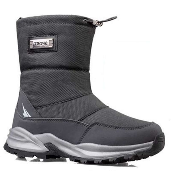 Sapatos para homens de inverno ao ar livre neve nordeste de alta pelúcia espessada de pelúcia anti -impermeabilizada com algodão curto