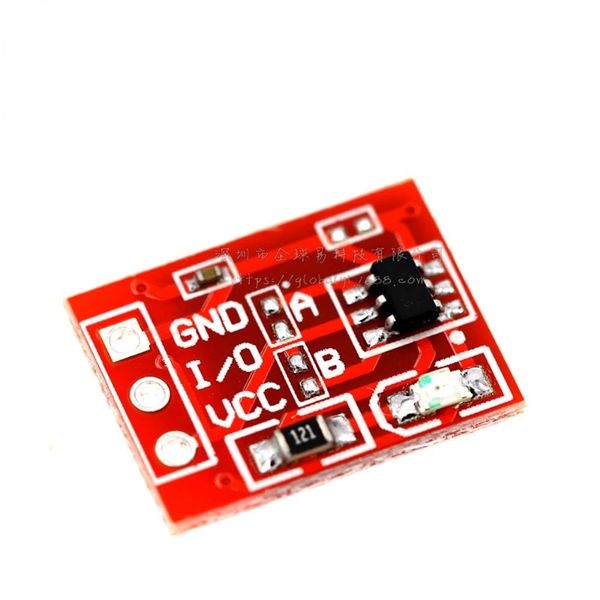 2024 10pcs TTP223 Touchschlüsselschalter Modul-Touch-Taste Kapazitive Switches Selbstverriegelung/No-Locking-Kapazitiven Touch-Switches für TTP223