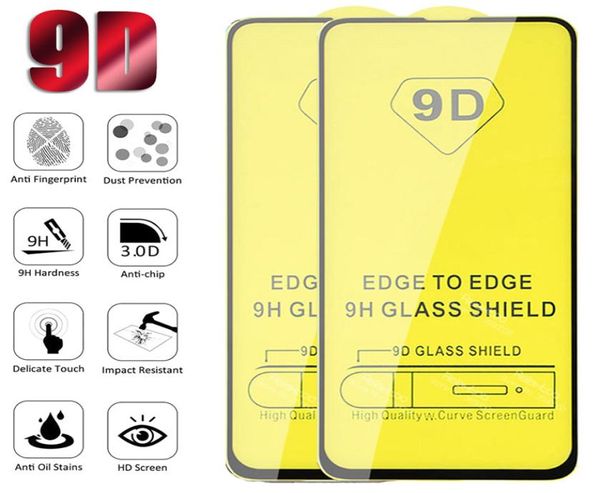 Volldeckel 9D Protective Tempered Glass Screen Protector für iPhone 12 11 Pro Max 8 7 Samsung S21 plus S20 Fe A01 Core A11 A21 A314819033