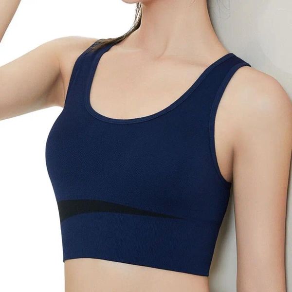 Outfit da yoga M-XXL Donne Sport Bra Sport Sport Affermazione Shock Resaggio senza ginnastica con cuscinetti per il petto