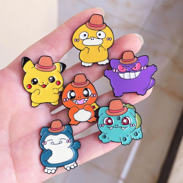 Baby Yellow Elf Game Friends Broche Broche Cute Anime Filmes Games Hard Pins Colecionar Broche de Backpack de Backpack Cradilhas de Lapel de Backpack Backpat