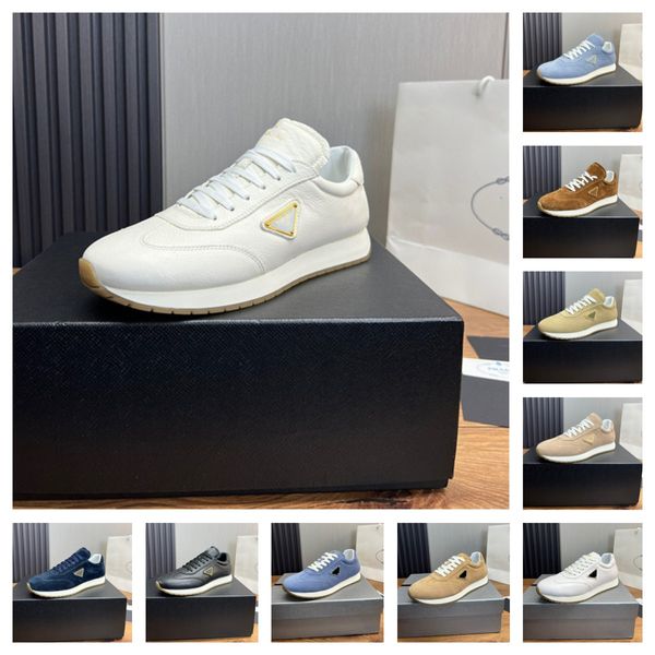 2024 Designer Herren Americas Cup XL Casual Shoes Patent Leder Flat Trainer Low Top Sneakers Mesh Amerika für Männer Schnüre-up P Sneaker Wanderschuh Größe 38-45