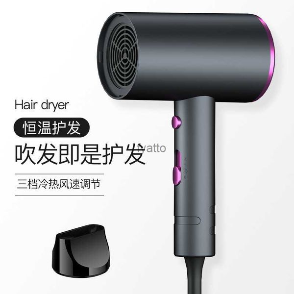 Secador de cabelo elétrico Novo secador de cabelo doméstico regulamento britânico de alta potência Taiwan americano 110V frio e quente H240412