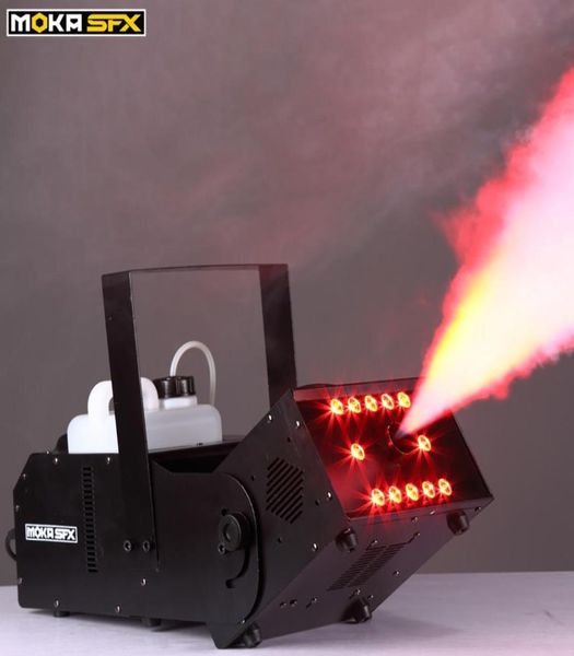 1500W 123W LED Multiangle Fog Machine Máquina de nevoeiro especial de neblina 6 canais de controle sem fio Máquina de fumaça Efeito da luz 3590637