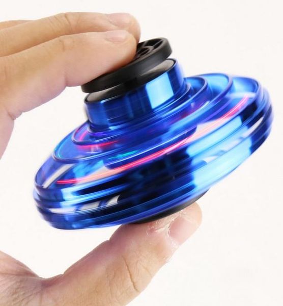 360 rotierende Mini -UFO -Trickedout Flying Spinner Boomerang Entspannung Spielzeug Drohnen Flynova mit USB -Ladung und LED -Leuchten4821946