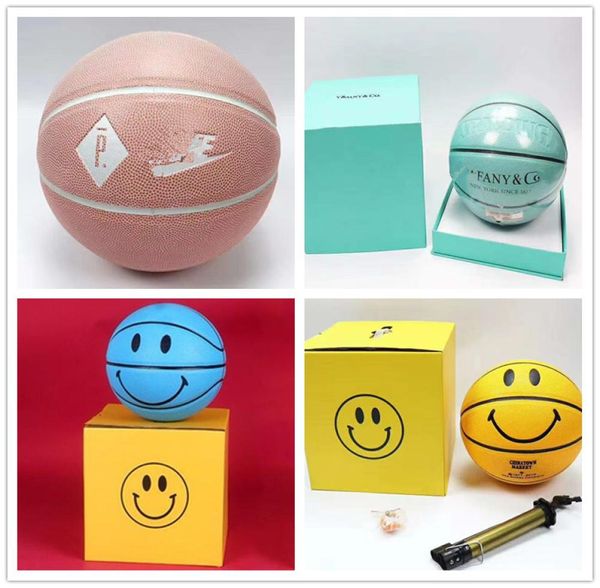 European Cup Basket 2020 Spalding Joint Basketball Global Limited Edition Ball Smiling PU Leder13Tiffany13ball Outdoor GAM3126836