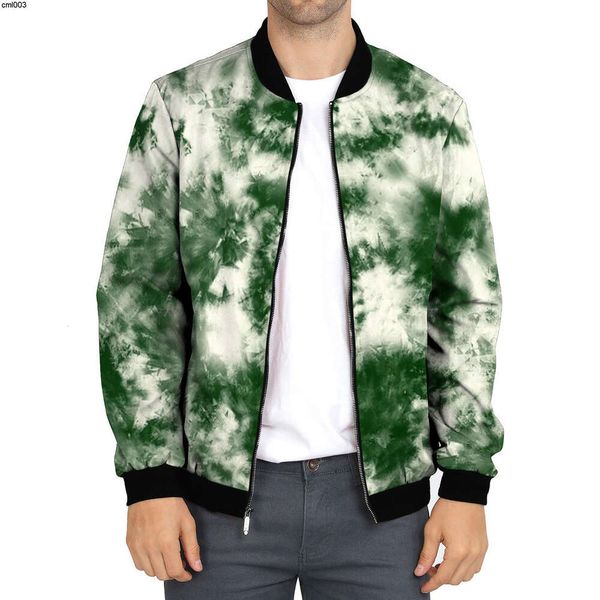 Hot Selling Camouflage Tie Dye Pilot Jacket para homens outono da primavera e inverno impresso