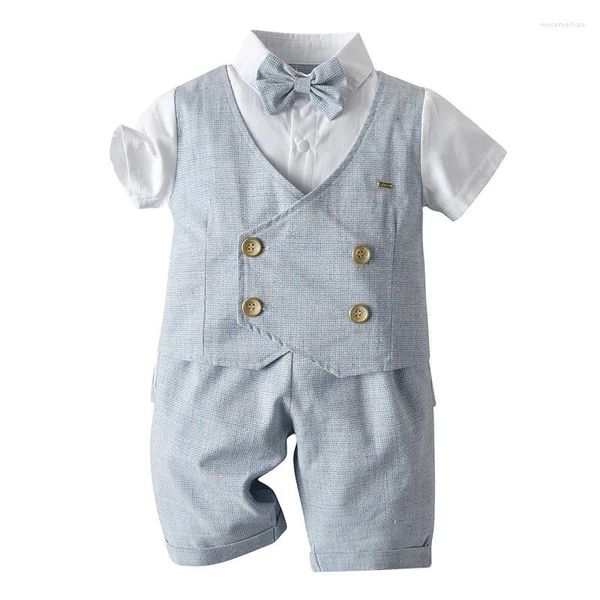 Одежда наборы 2PCS/SET Детский костюм Smmer Style Boy Boy с коротки