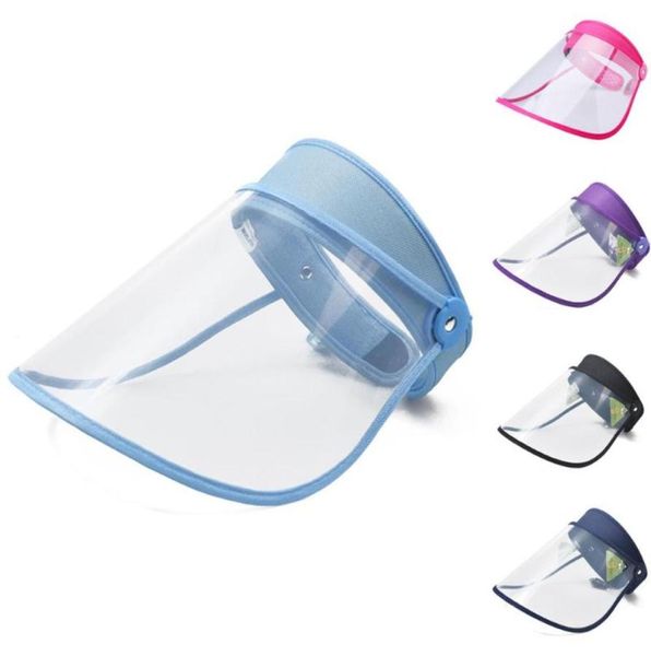 Wiederverwendbare Vollgesichtsschildabdeckung Transparent Anti -Tröpfchen Clear Maske Cooking Splash Weiche Plastik Respirator Doppelfilm Ju97038351