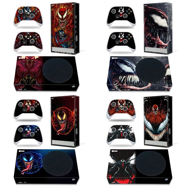 Casos Venom Vinyl Skin Skin Skin para Xbox Series S adesivo protetor Decal