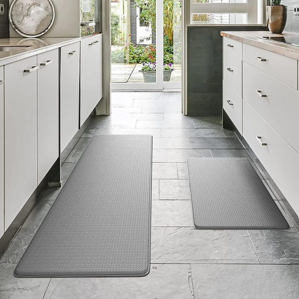 Teppiche Anti -Müdigkeit Küchenmatten für Bodengedächtnisschaum gepolsterte Teppiche Komfort Stehstisch Büro Waschraum wasserdicht