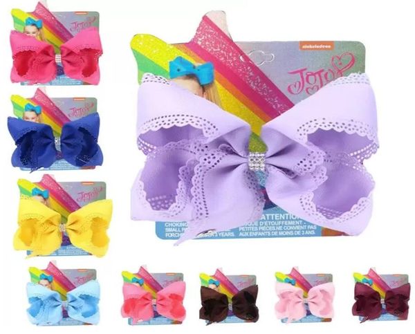 10pcs Jojo Siwa Capelli in fiocchi da 6 pollici cavi bowknot 19 colori nastro solido grosgrain con clips per bambini Accessorio per capelli 4686012