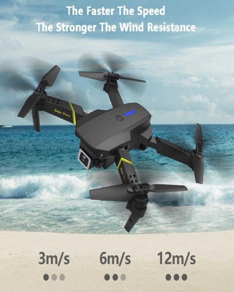 Brinquedos profissionais de helicóptero RC Selfie Drones for Kid Battery Global Drone 4K Câmera Mini Veículo WiFi FPV dobrável6449221