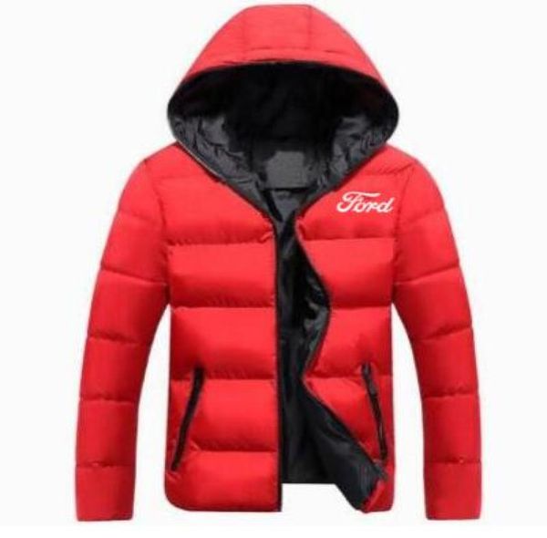 Jaqueta com capuz de inverno FORD CAPA MONS MONS DE ZIPPER QUENTE MEN039S OUTRAMENTO CASA CASO DE CLOGON CLOUSING Roupos 2019 Sporty S5XL7649078