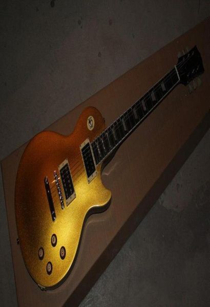 Vendita di uno stile completamente nuovo Gold Burst Black Back Slash Modello OEM Electric Guitar in Stock3778401