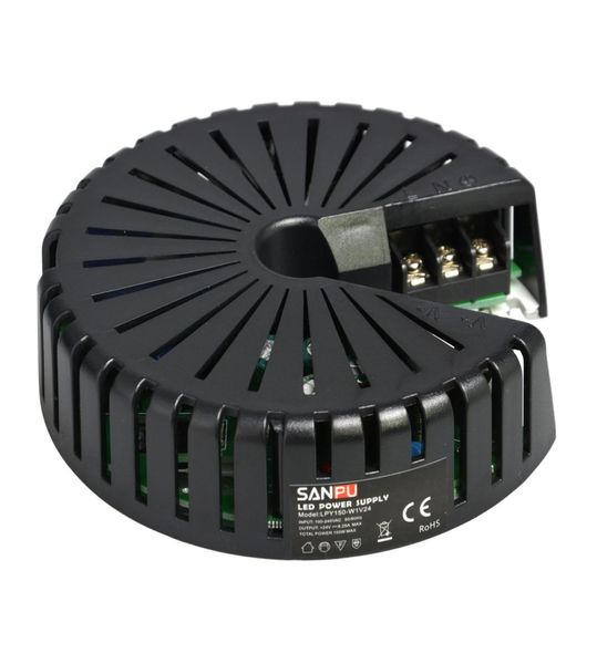 SANPU Ultra Shin Alimentatore 12V 24V 24V 150W ACDC ACDC Trasformatori Driver LED in alluminio Round per strisce LED Lights7517812