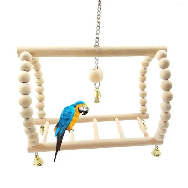 Altre forniture per uccelli pappagalli pappagalli pappagalli ladder in legno per budgie conuce amava