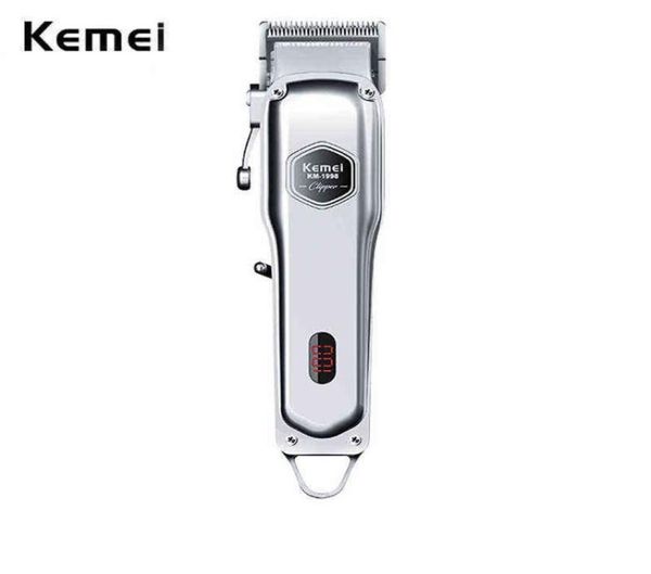 Kemei KM1998 Профессиональная премиальная волоса Clipper Men Pro версия 2000mah Батарея Супер светлая супер сильная супер тихая парикмахерская H1413614