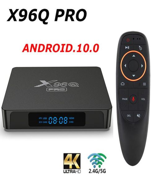 X96Q Pro 10 Android TV Box Allwinner H313 24G WiFi 4K 2GB 16GB Media Player 1GB 8GB TVBOX SET Topbox VS X96 MAX3158538