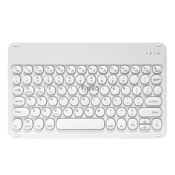 Teclado de teclado combos de teclado sem fio Bluetooth e conjunto de mouse FV30 Carregamento sem fio adequado para iPad Magnetic Round Keycap H240412