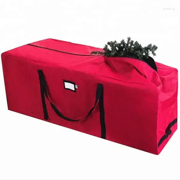 Bolsas de armazenamento Promoção Bolsa de mochila grande rolamento vermelho Árvore de Natal à prova d'água