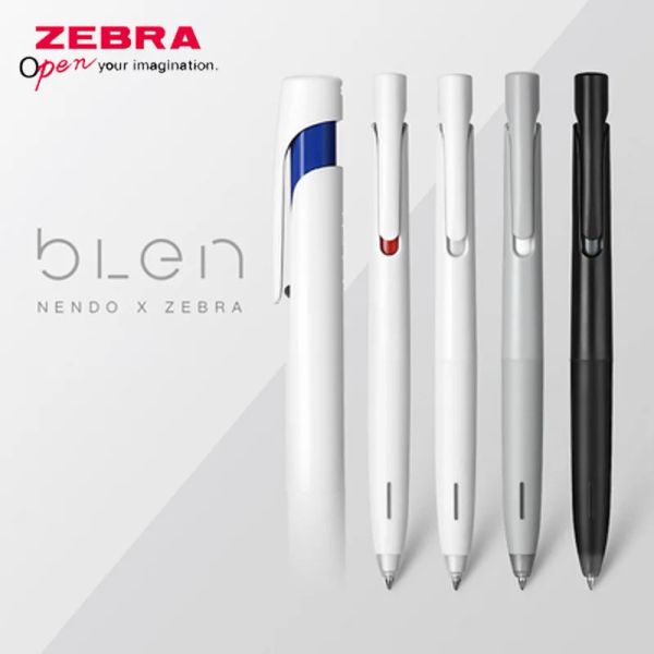 PENS 2PCS Zebra Kugelschreiber Bas88 Blen niedriger Schwerkraftschockdämpfung Schnell trocken 0,5/0,7 Studentenbetriebsbüro -Vorräte für Studentenbüros